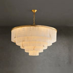 Aurora Alabaster Round Chandelier product image