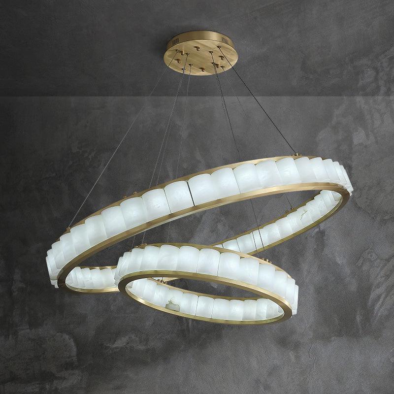 Avalon Alabaster Anne Circle Chandelier additional product view