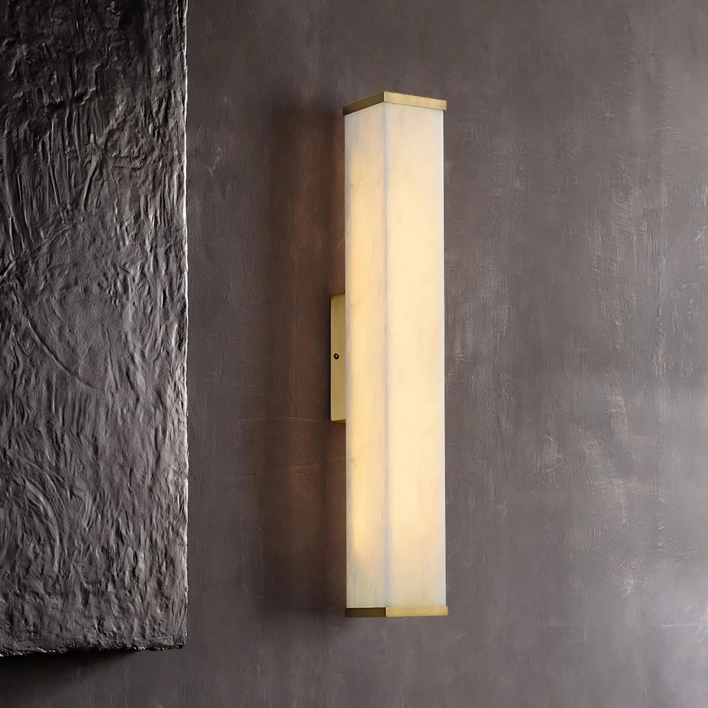 Avana Alabaster Wall Sconce by Bling Lighting Studio