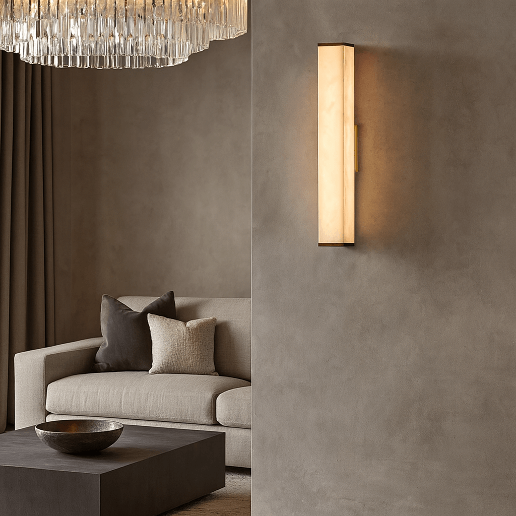 Avana Alabaster Wall Sconce detail view