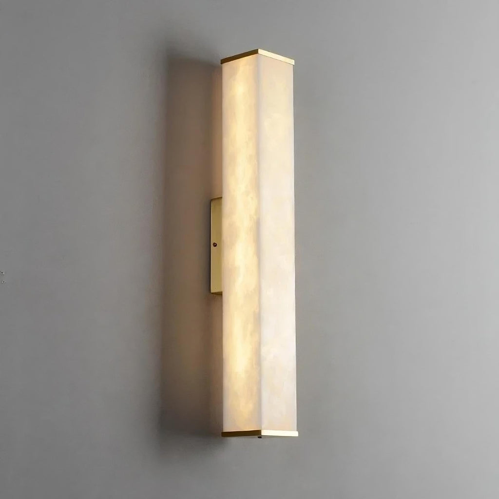 Avana Alabaster Wall Sconce material and finish detail