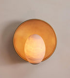 Avena Wall Light, Alabaster Globe by Bling Lighting Studio