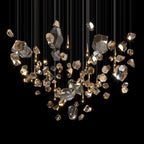 Champagne Crystal Meteor Chandelier