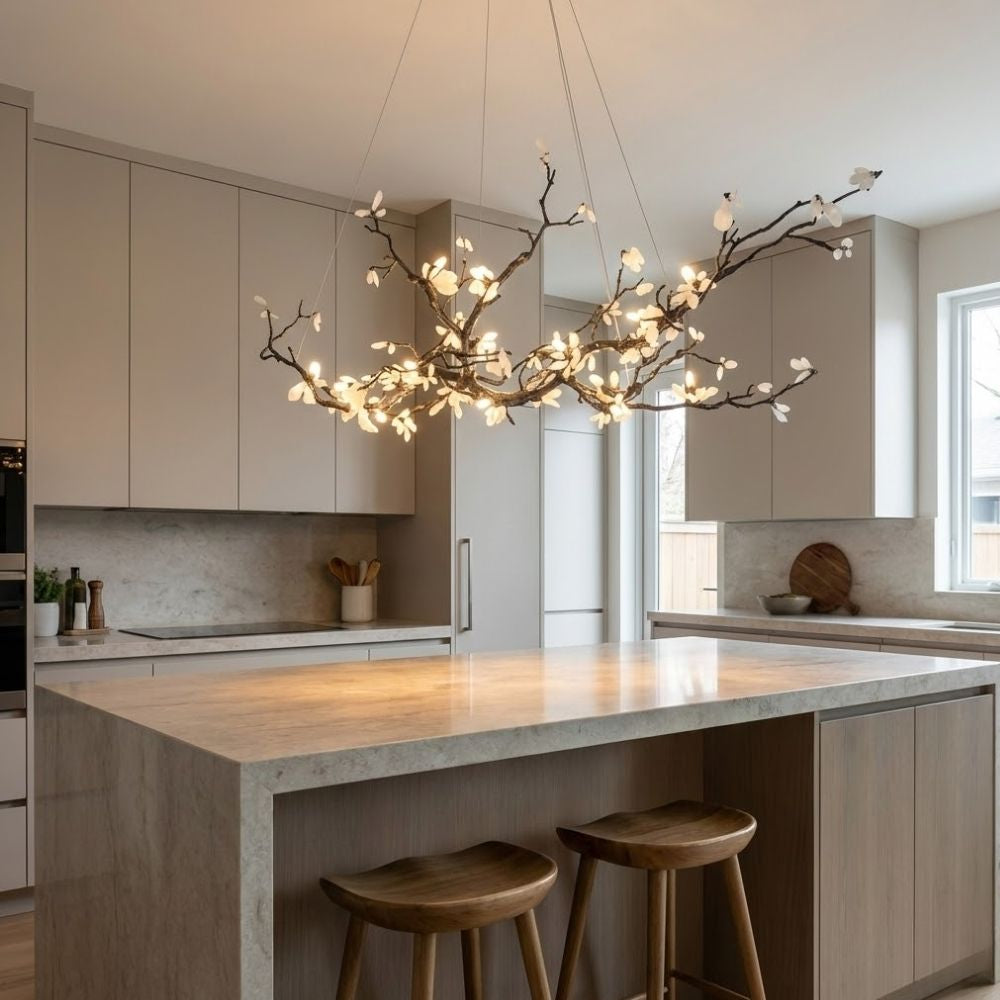 Barhed Tree Branch Chandelier by Bling Lighting Studio