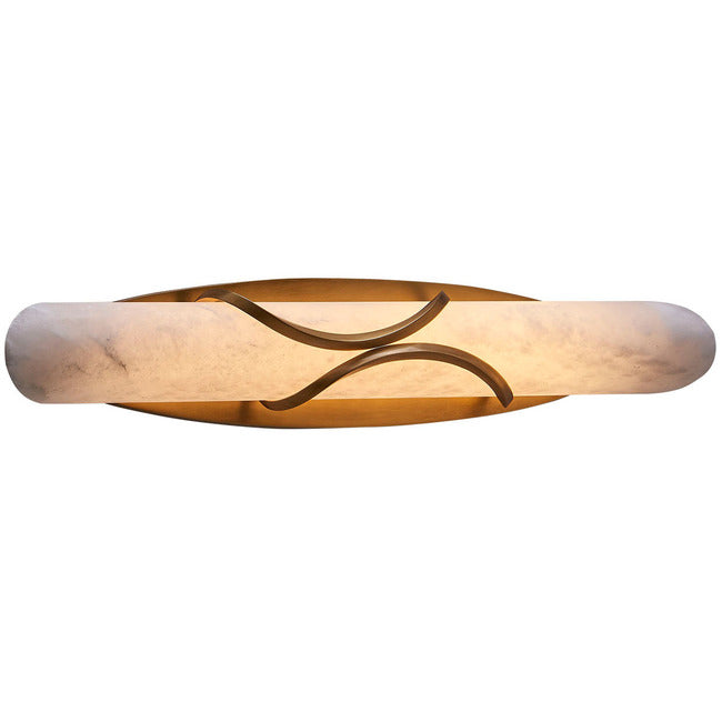 Basalt Tubular Alabaster Wall Sconce by Bling Lighting Studio