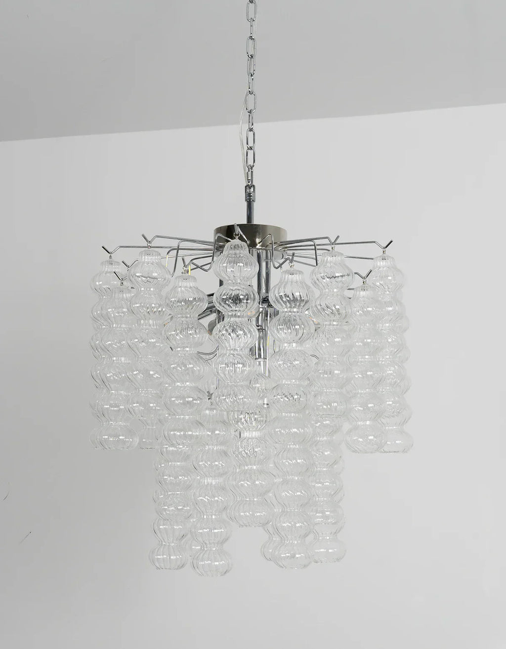 Beaded Vertical Textured Glass Chandelier product image