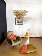 Beautifully Murano Palmette Amber Transparent Chandelier product image