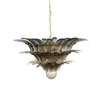 Beautifully Murano Palmette Smoked Chandelier by Bling Lighting Studio