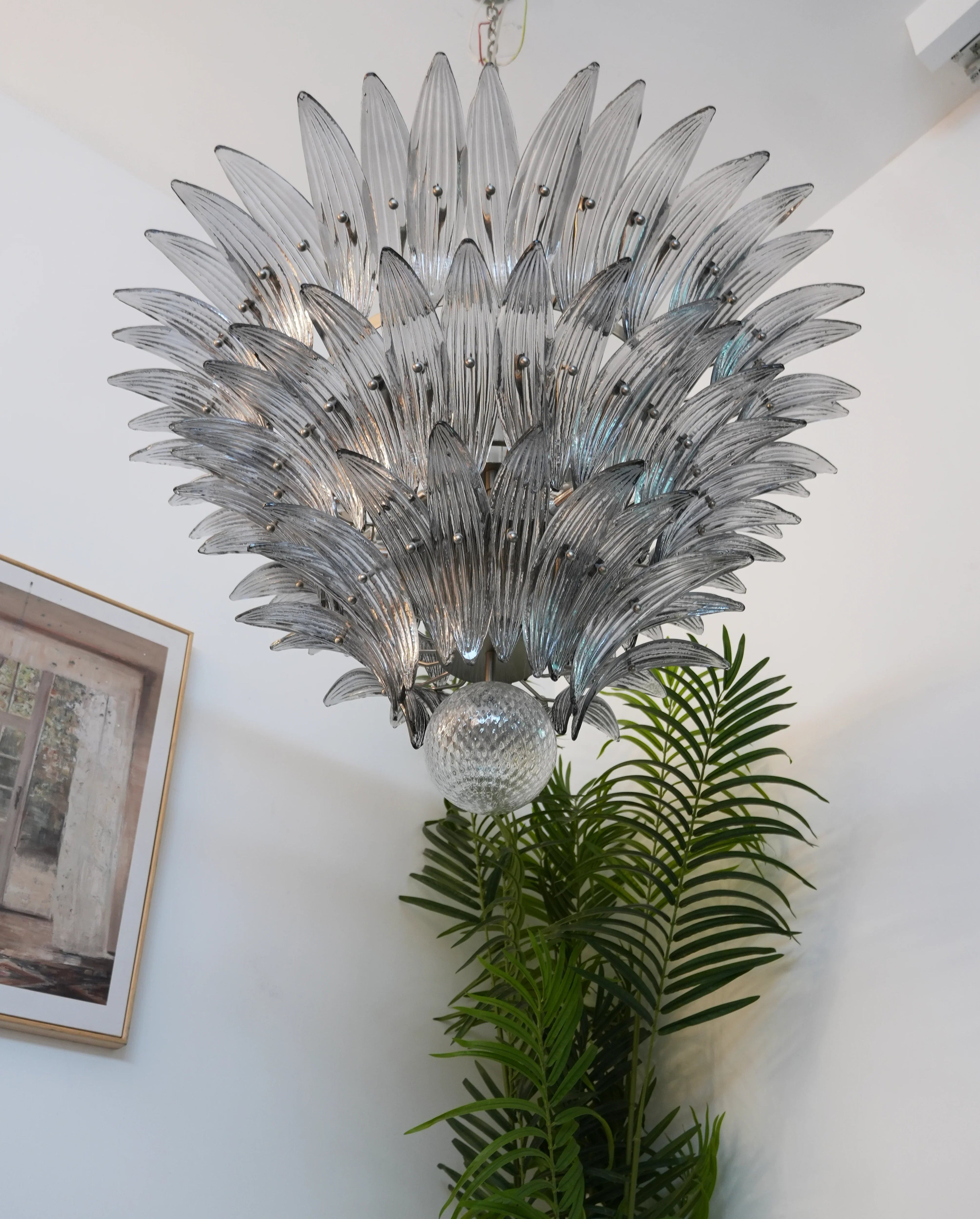 Beautifully Murano Palmette Smoked Chandelier product image