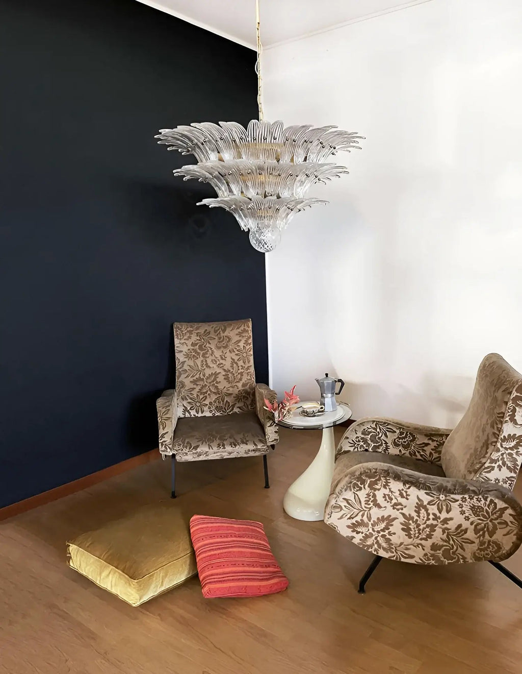 Beautifully Murano Palmette Transparent Chandelier additional product view