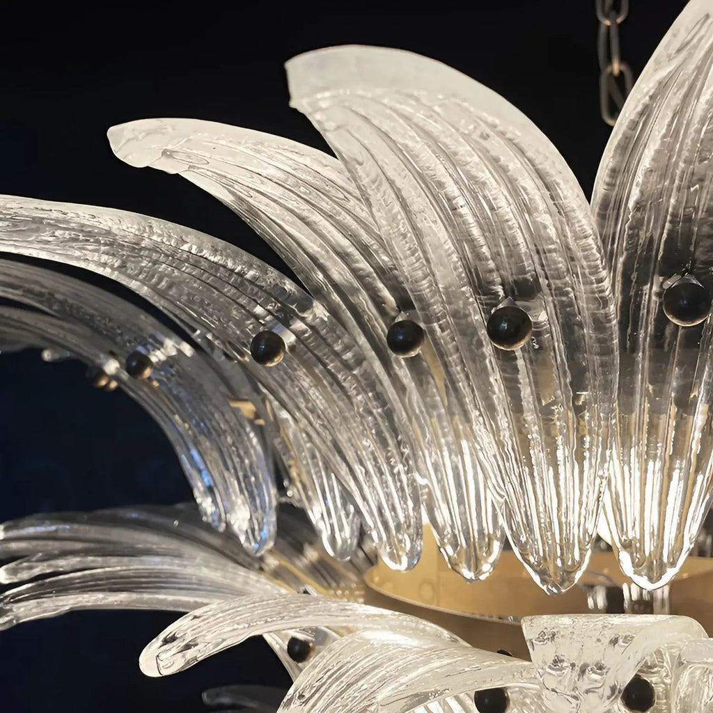 Beautifully Murano Palmette Transparent Chandelier product image