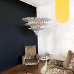 Beautifully Murano Palmette Transparent Chandelier product image