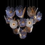 Frosted Blossom Cluster Chandelier