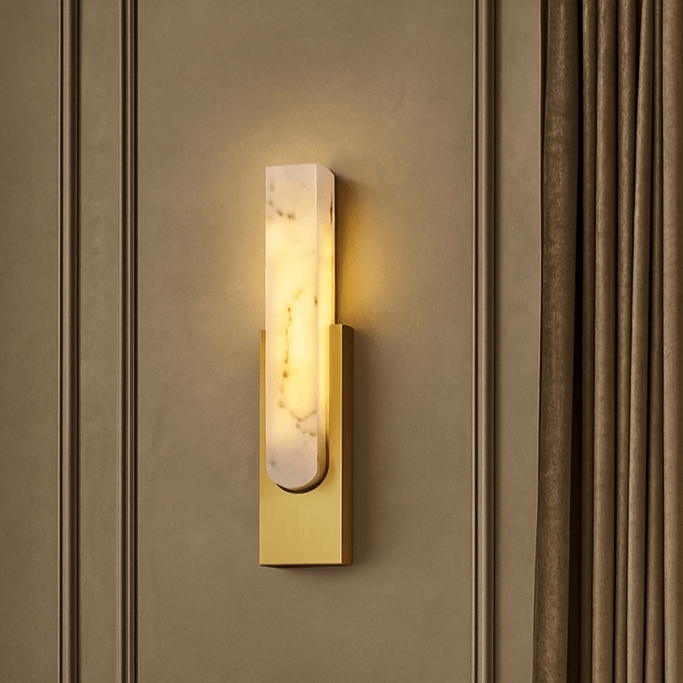 Wexford Alabaster Wall Sconce by Bling Lighting Studio