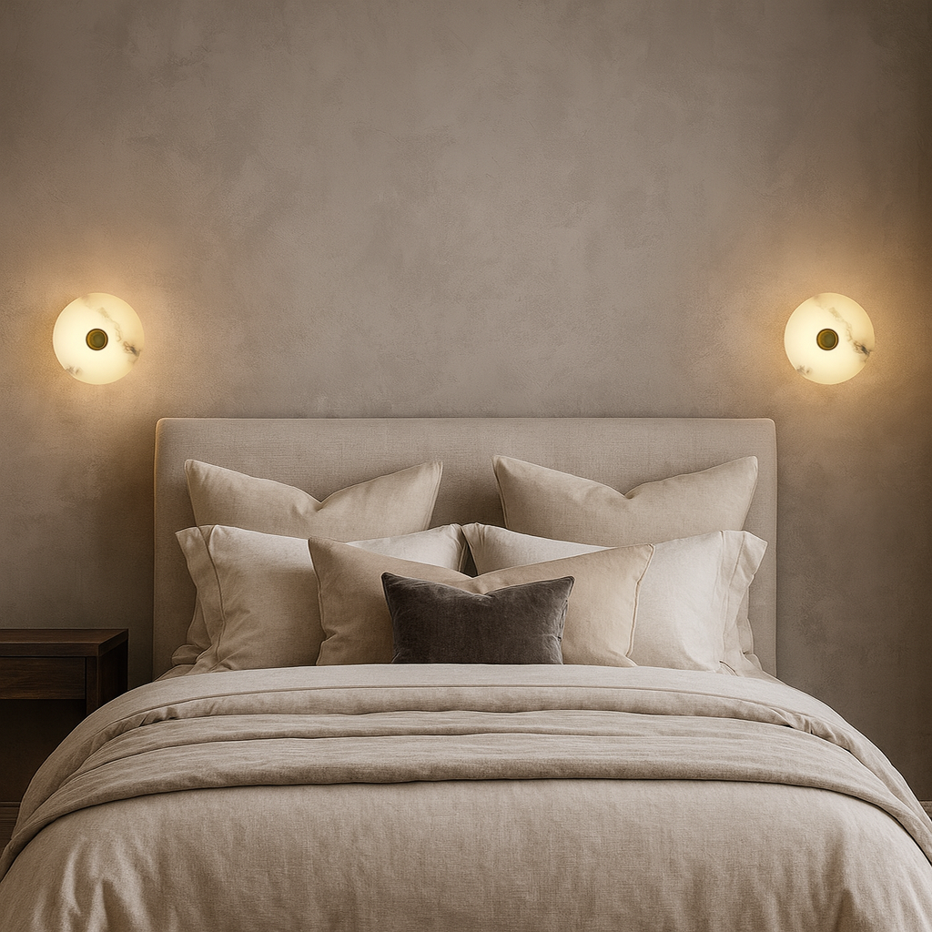 Hastings Alabaster Wall Sconce detail view