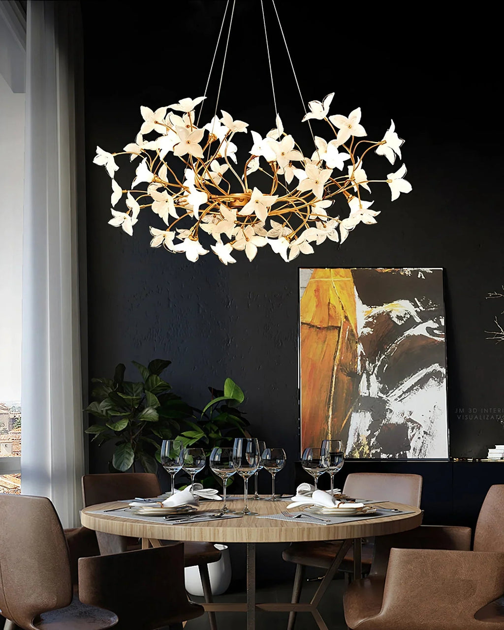 Begonia Branch Chandelier product image