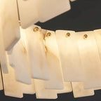 Benett Alabaster Chandelier material and finish detail