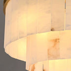 Berkley Alabaster Chandelier material and finish detail