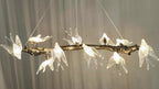 Bird Song Branching Linear Teardrop Chandelier by Bling Lighting Studio