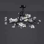 Black Branch Copper Tree Chandelier by Bling Lighting Studio