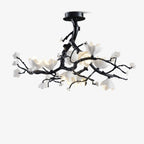 Black Branch Copper Tree Chandelier by Bling Lighting Studio