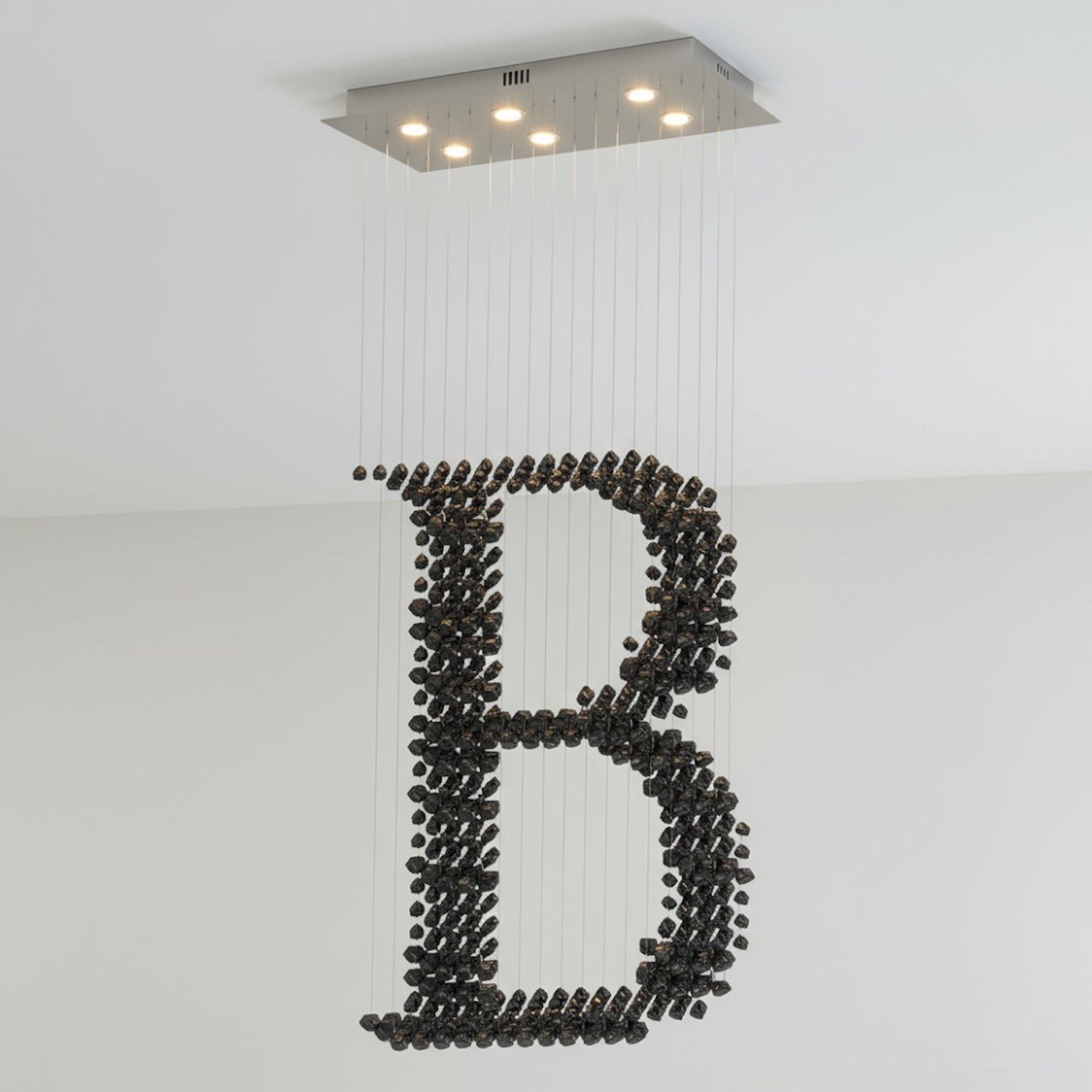 Black Stones Chandeliers