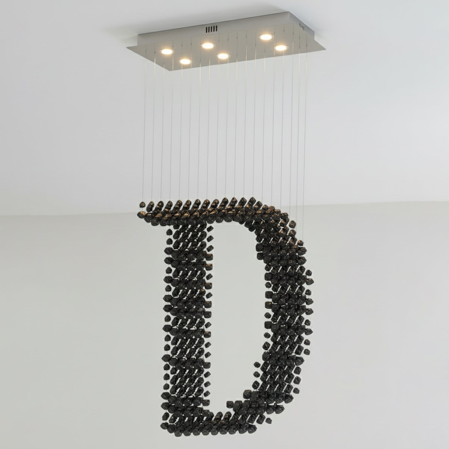 Black Stones Chandeliers