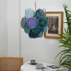 Blue Disks Murano Glass Chandelier additional product view