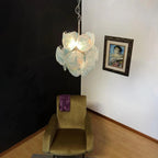 Blue Disks Murano Glass Chandelier product image