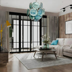 Blue Disks Murano Glass Chandelier product image