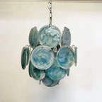Blue Disks Murano Glass Chandelier product image