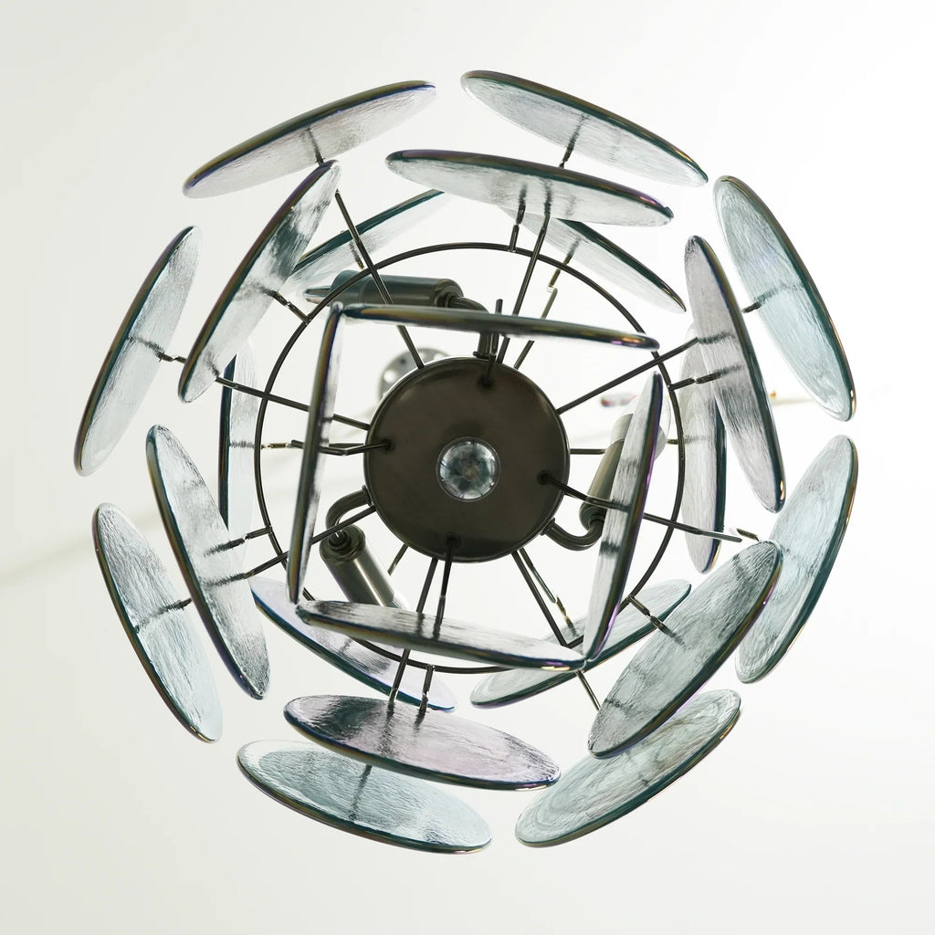 Blue Disks Murano Glass Chandelier product image