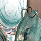 Blue Disks Murano Glass Chandelier product image