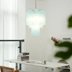 Blue Murano Glass Tube Chandelier additional product view