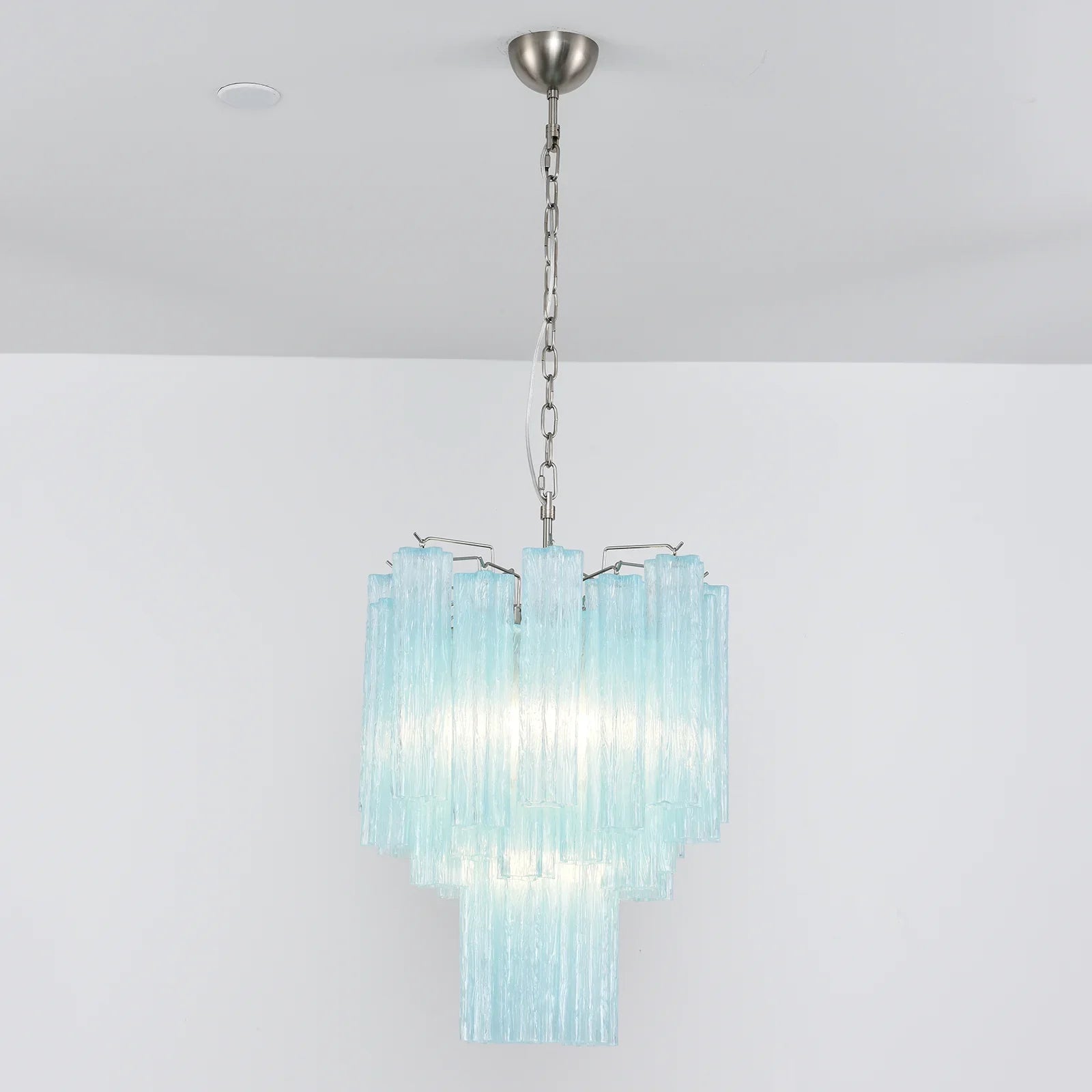 Blue Murano Glass Tube Chandelier product image