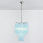 Blue Murano Glass Tube Chandelier product image