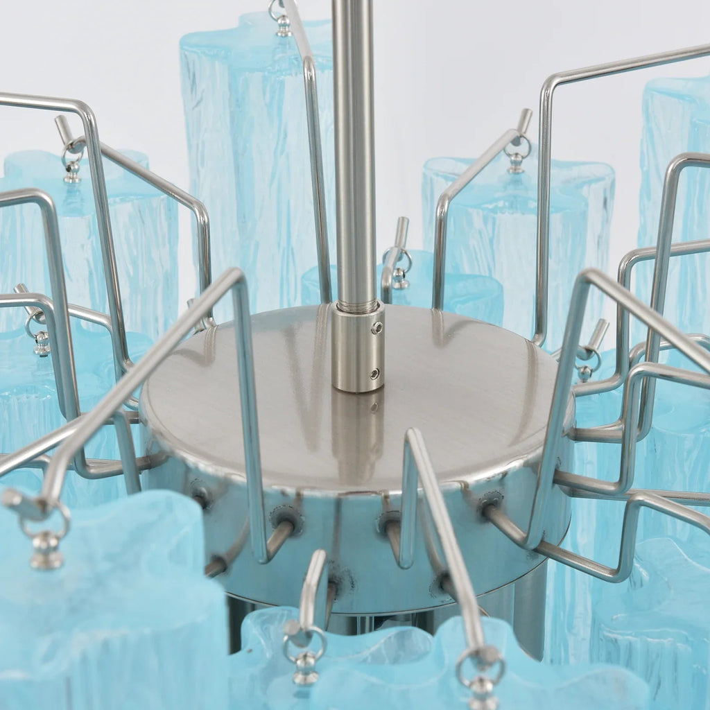 Blue Murano Glass Tube Chandelier product image