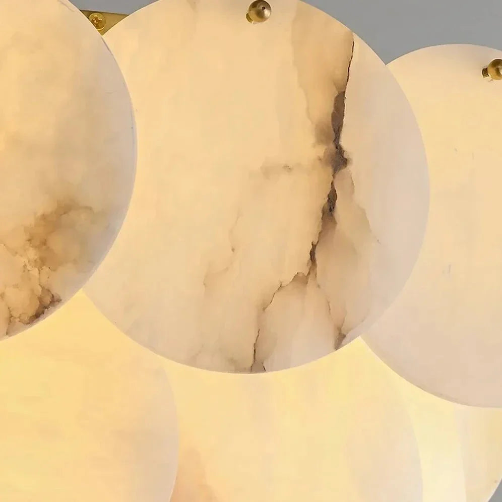 Bordwell Alabaster Chandelier 31" additional product view