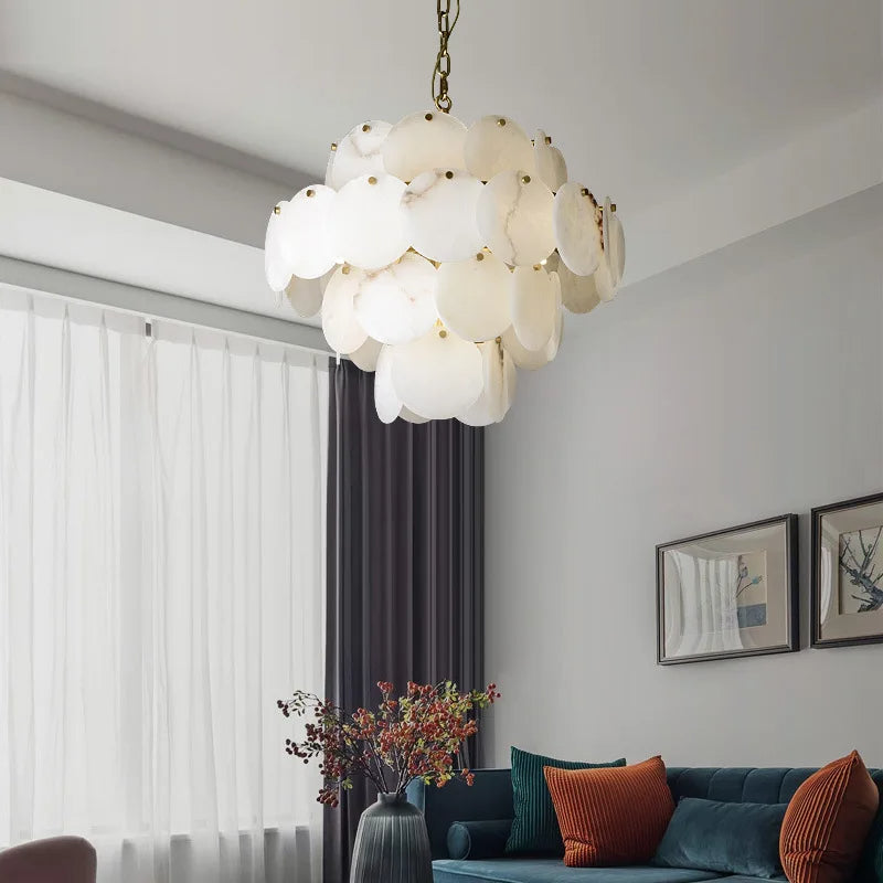 Bordwell Alabaster Chandelier 31" product image