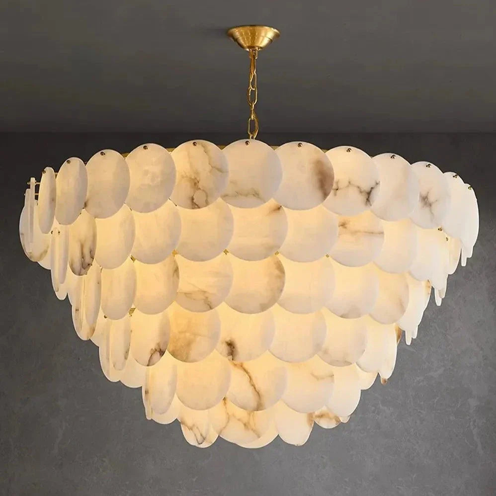 Bordwell Alabaster Chandelier 43" product image