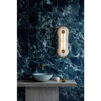 Brace Alabaster Wall Sconce by Bling Lighting Studio