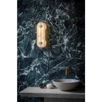 Brace Alabaster Wall Sconce by Bling Lighting Studio