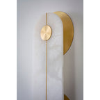 Brace Alabaster Wall Sconce by Bling Lighting Studio
