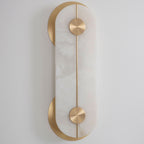 Brace Alabaster Wall Sconce by Bling Lighting Studio