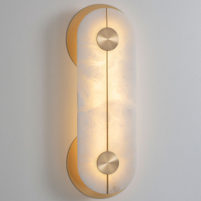 Brace Alabaster Wall Sconce by Bling Lighting Studio