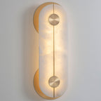 Brace Alabaster Wall Sconce by Bling Lighting Studio