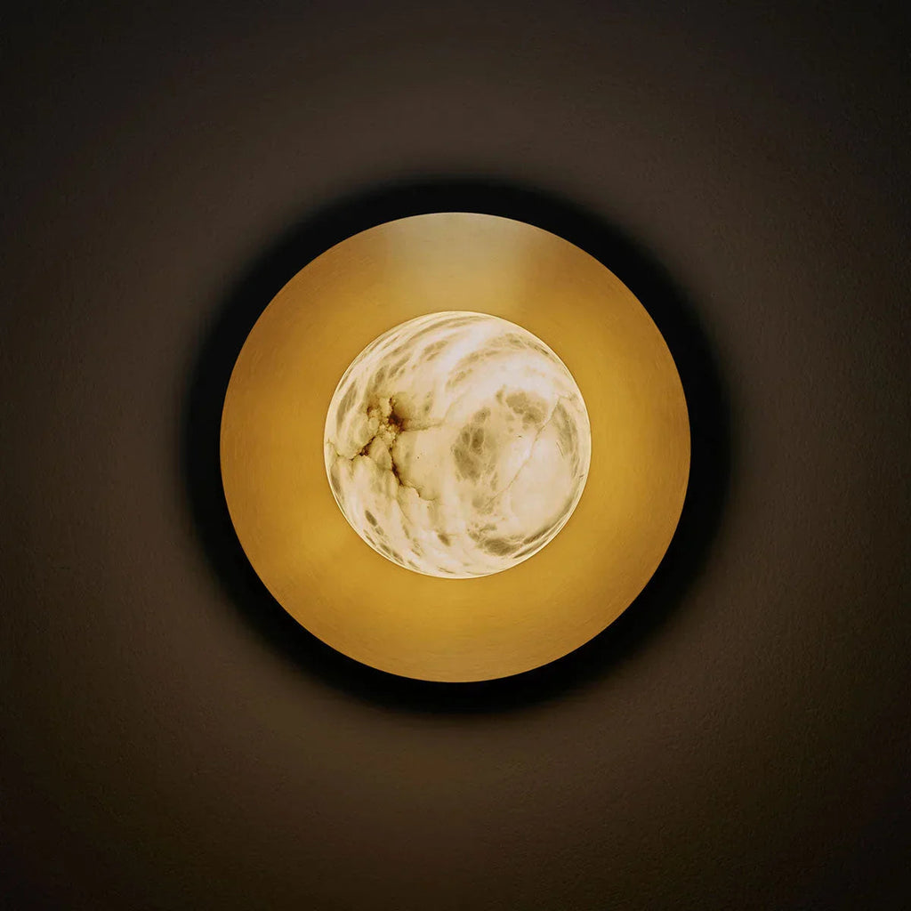 BRANZA ALABASTER WALL SCONCES by Bling Lighting Studio