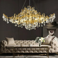 Brastia Gold Crystal Linear Branch Chandelier additional product view