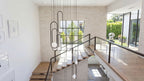 Brush Art Glass Chandelier