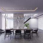 Brush Art Glass Chandelier